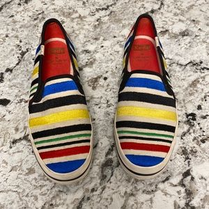 Kate Spade Striped Keds Slip-On Loafers